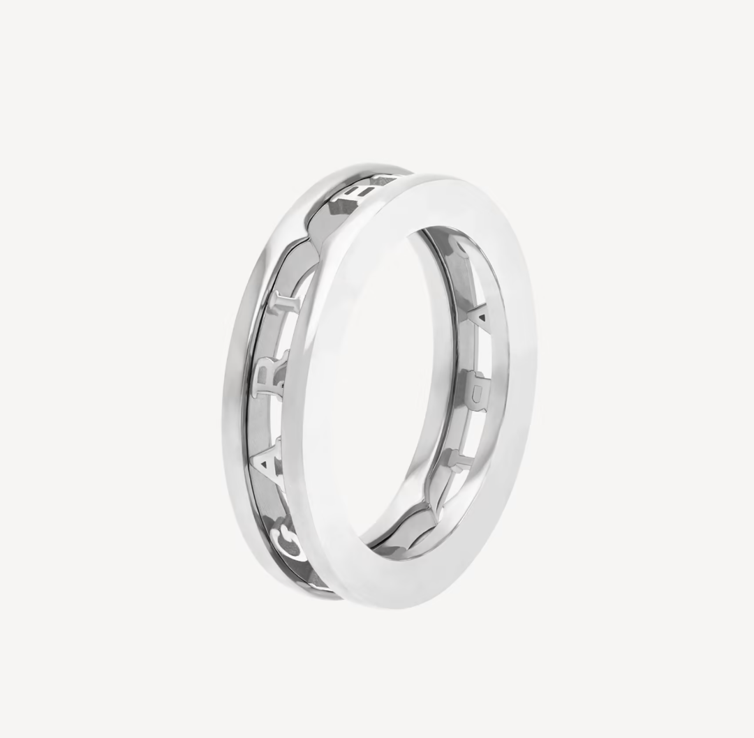 [Echo ]ZERO 1 ONE-BAND WITH OPENWORK LOGO SPIRAL RING