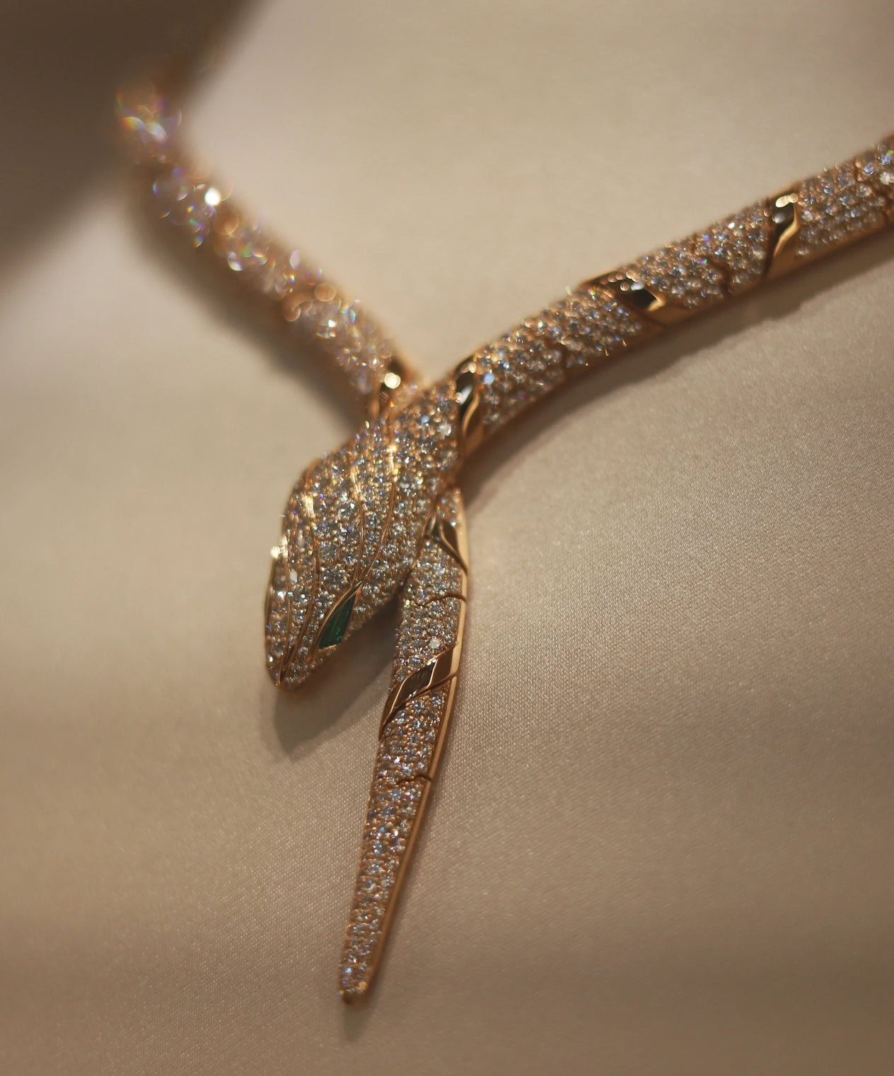 [ECHO]HAUTE COUTURE GOLD SERPENTI NECKLACE