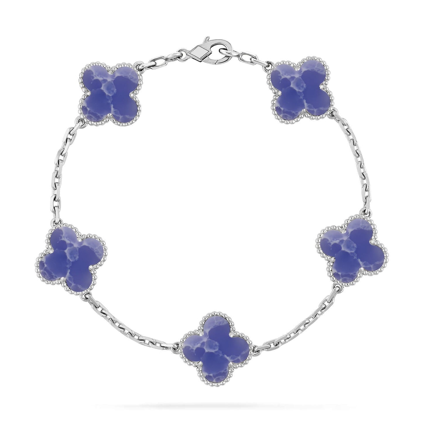 [ECHO ]CLOVER 5 MOTIF BLUE VEINS BRACELET COLLECTION