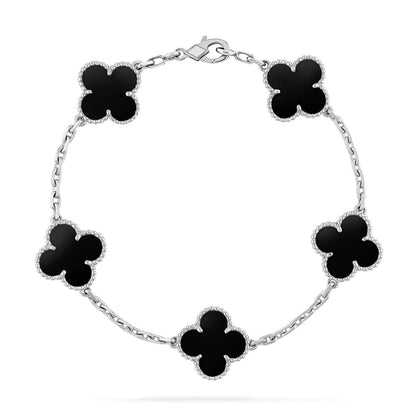 [ECHO ] CLOVER 5 MOTIF ONYXS BRACELET COLLECTION