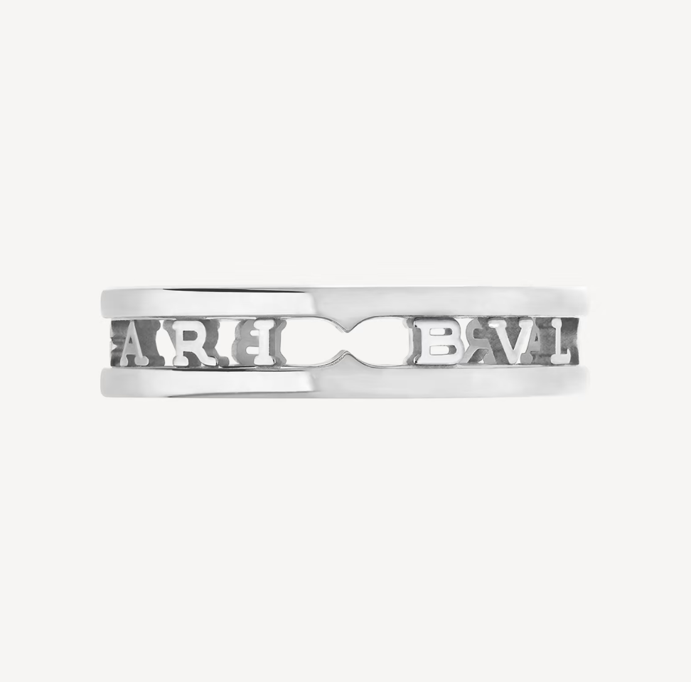 [Echo ]ZERO 1 ONE-BAND WITH OPENWORK LOGO SPIRAL RING