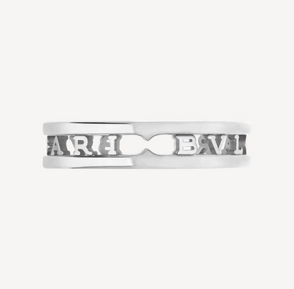 [Echo ]ZERO 1 ONE-BAND WITH OPENWORK LOGO SPIRAL RING