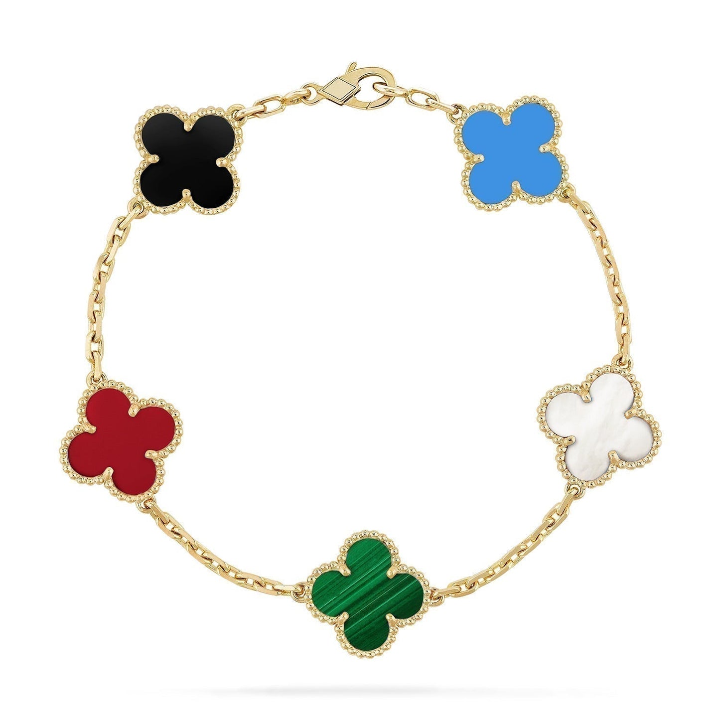 [Echo]CLOVER 5 MOTIFS MULTICOLOR  BRACELET