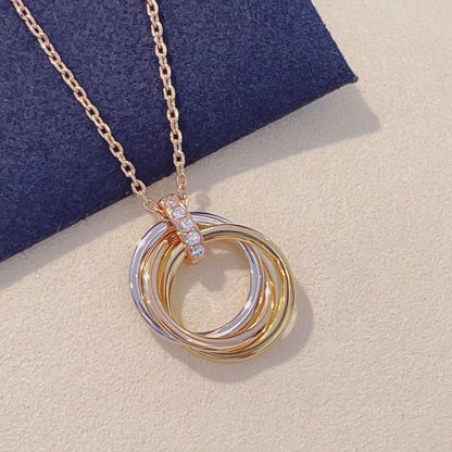 [Echo]TRINITY HALSKETTE GOLD DIAMANTEN