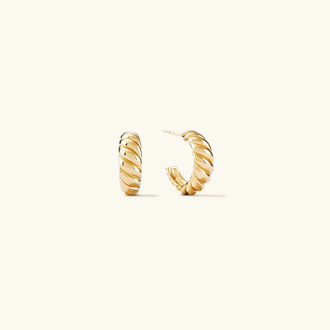 [Echo Fine]Croissant Arc Earrings