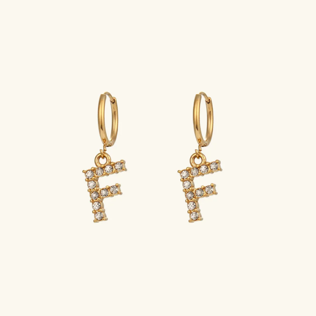 [Echo Fine]Wilhemina Initial Letter Earrings