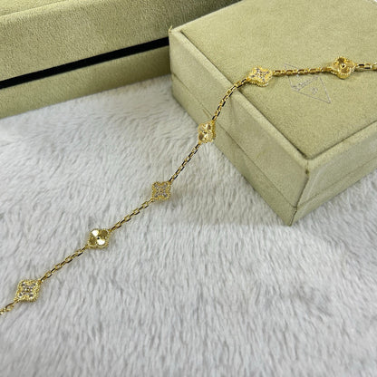 [Echo]CLOVER 6 MOTIF DIAMOND LASER BRACELET