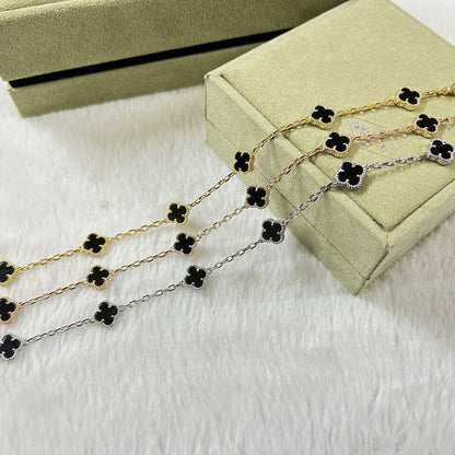 [Echo]CLOVER 6 MOTIF  ONYXS BRACELET