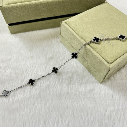 [Echo]CLOVER 6 MOTIF  ONYXS BRACELET
