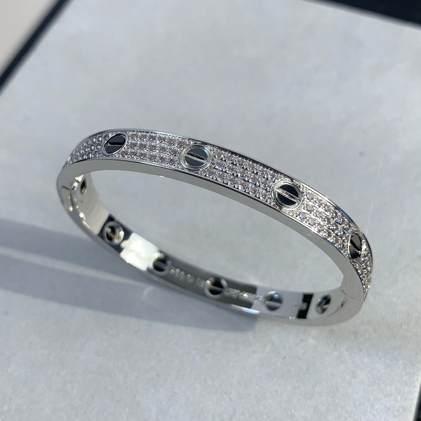 [Echo ]LOVE BRACELET 6.1MM DIAMOND-PAVED CERAMIC
