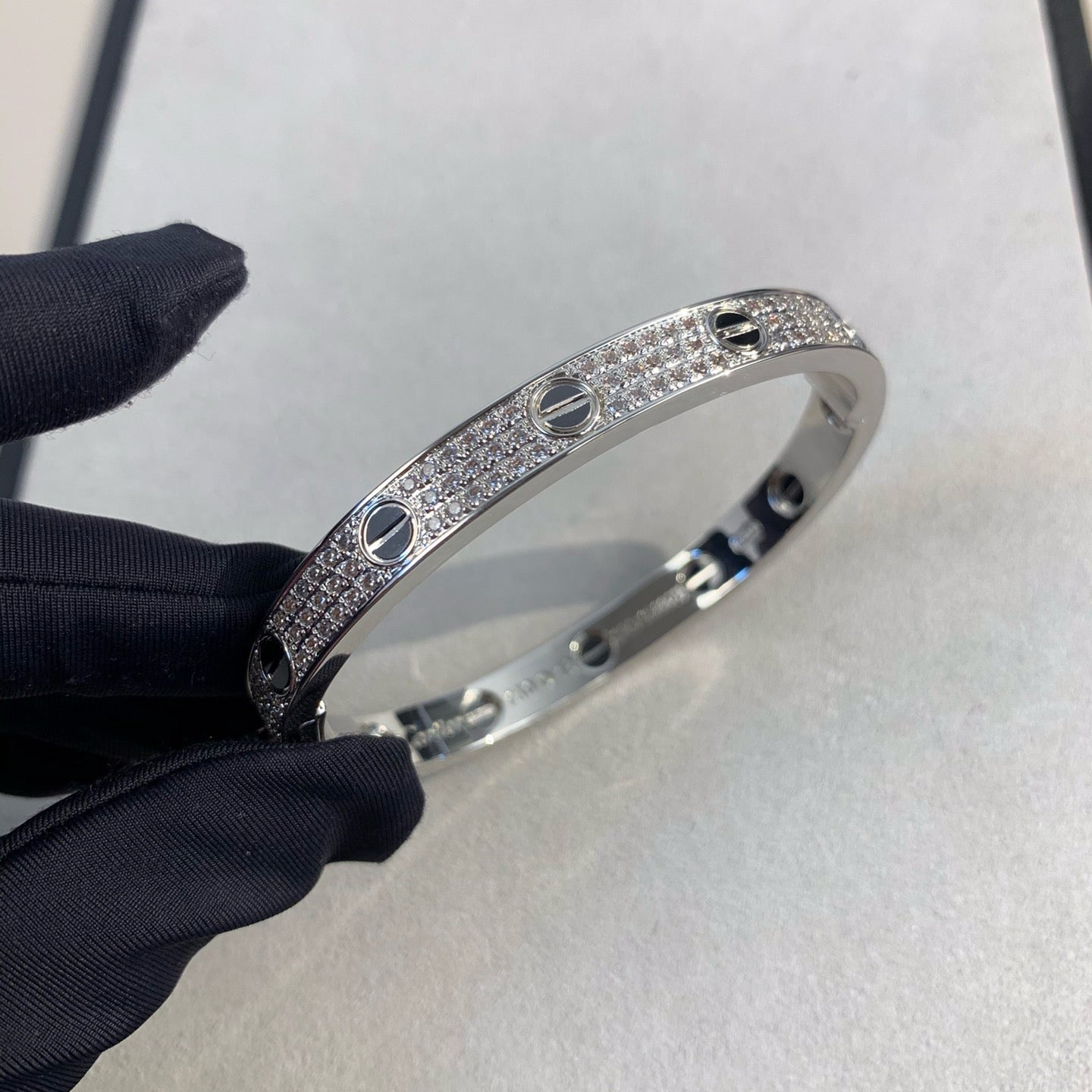 [Echo ]LOVE BRACELET 6.1MM DIAMOND-PAVED CERAMIC