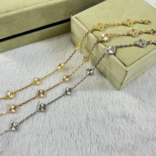 [Echo]CLOVER 6 MOTIF DIAMOND BRACELET
