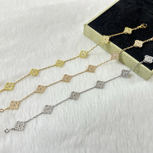 [Echo]CLOVER 6 MOTIF DIAMOND BRACELET
