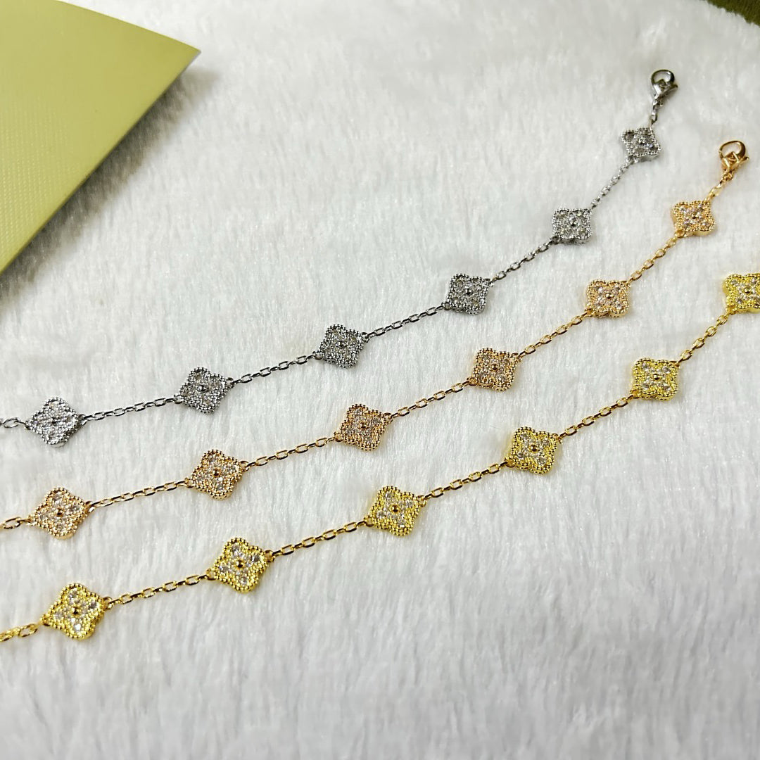 [Echo]CLOVER 6 MOTIF DIAMOND BRACELET