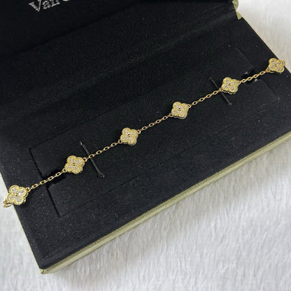 [Echo]CLOVER 6 MOTIF DIAMOND BRACELET