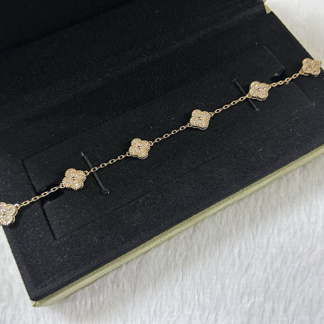 [Echo]CLOVER 6 MOTIF DIAMOND BRACELET