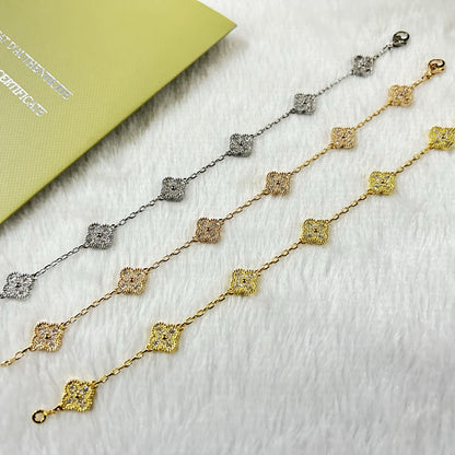 [Echo]CLOVER 6 MOTIF DIAMOND BRACELET
