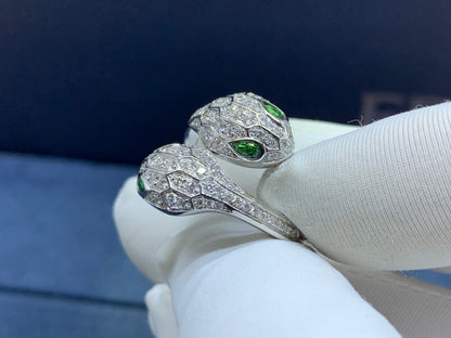 [Echo ]FULL-DIAMOND DOUBLE-HEADED SPIRIT SNAKE RING