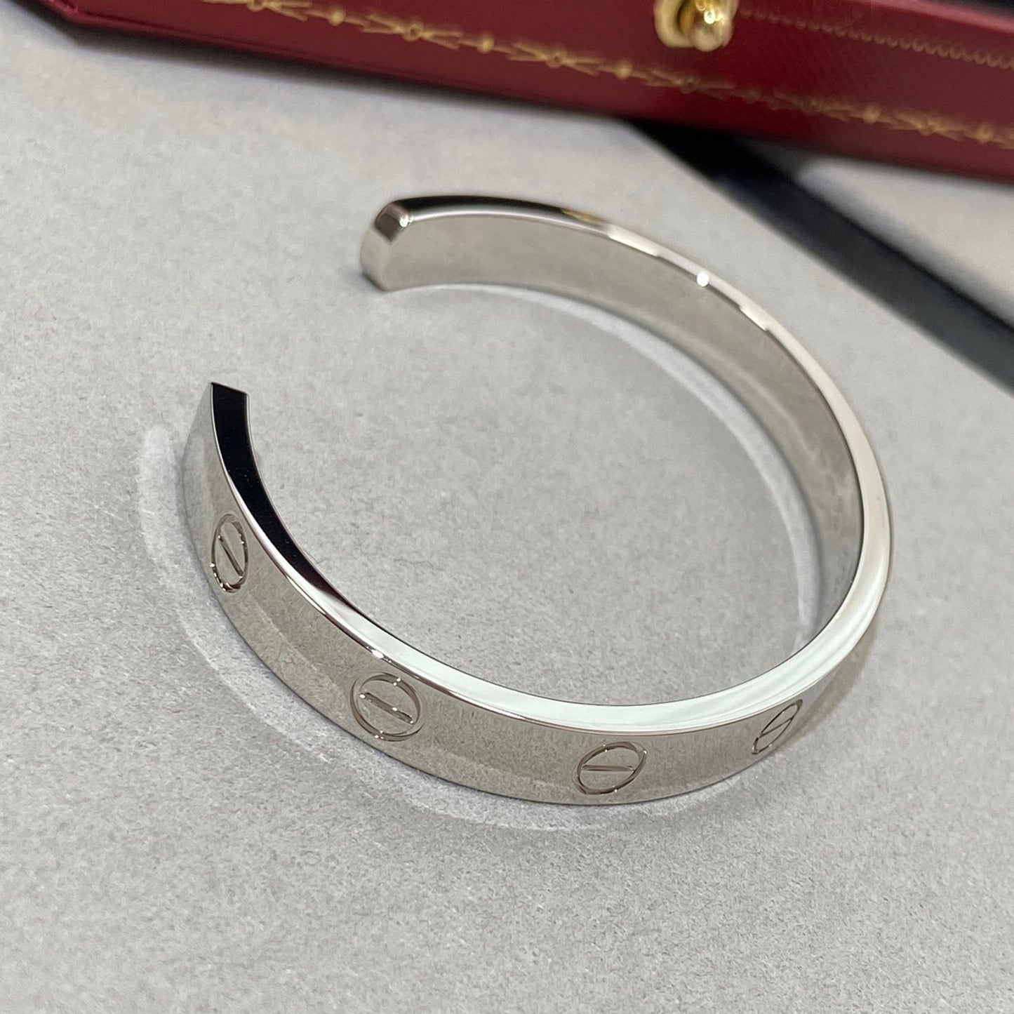 [Echo ]LOVE BRACELET 6.1MM 1 DIAMOND OPEN CUFF