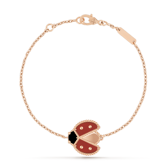[Echo ]LUCKY SPRING 1 MOTIF PINK GOLD BRACELET