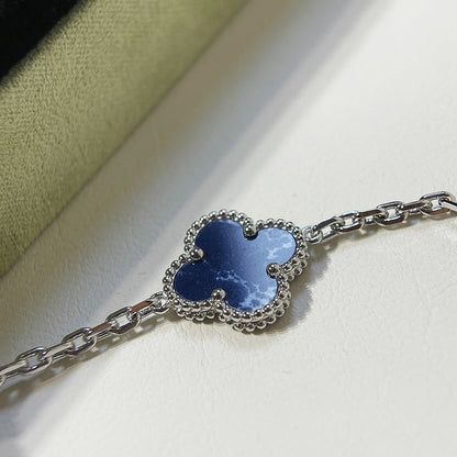 [Echo]CLOVER 5 MOTIF PIETERSITE SILVER BRACELET