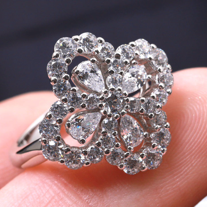 [Echo] LOOP RING VOLLMOTIV DIAMANT 16MM SILBER