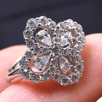 [Echo] LOOP RING VOLLMOTIV DIAMANT 16MM SILBER
