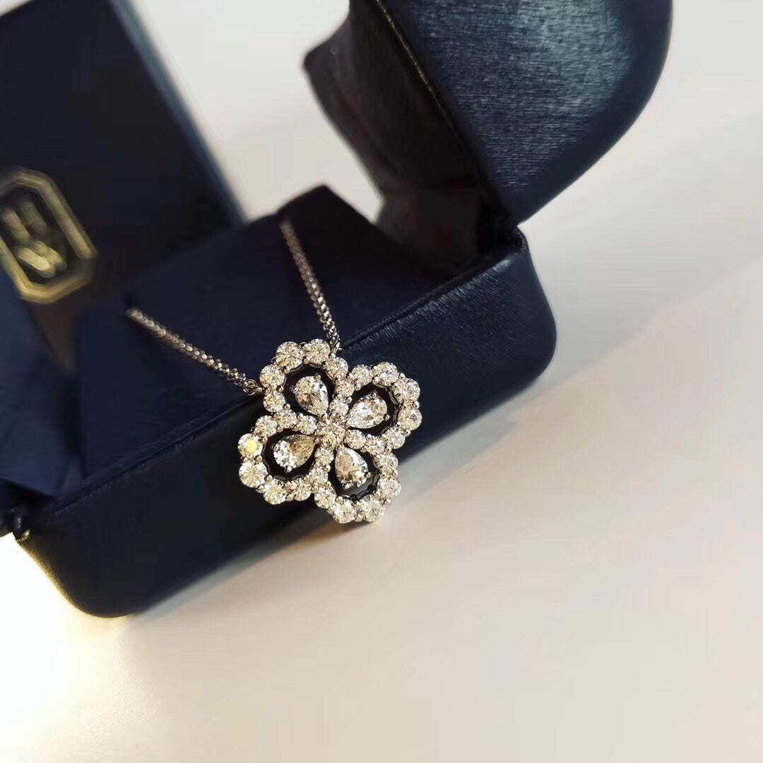 [Echo ]LOOP NECKLACE FULL MOTIF DIAMOND 16MM MULTIPLE COLORS