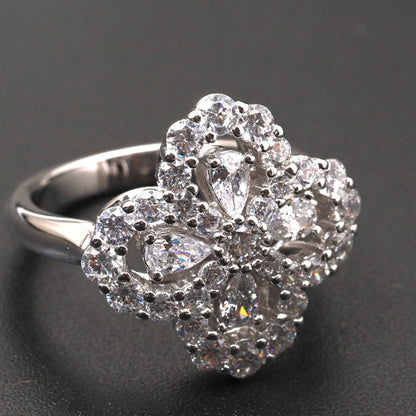 [Echo] LOOP RING VOLLMOTIV DIAMANT 16MM SILBER