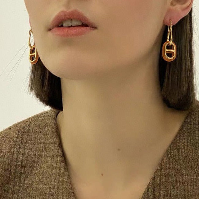 [Echo ]HM O'MAILLON GOLD EARRINGS