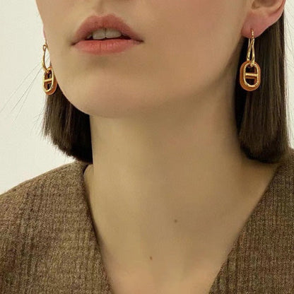 [Echo ]HM O'MAILLON GOLD EARRINGS