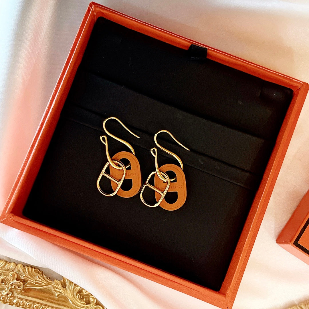 [Echo ]HM O'MAILLON GOLD EARRINGS