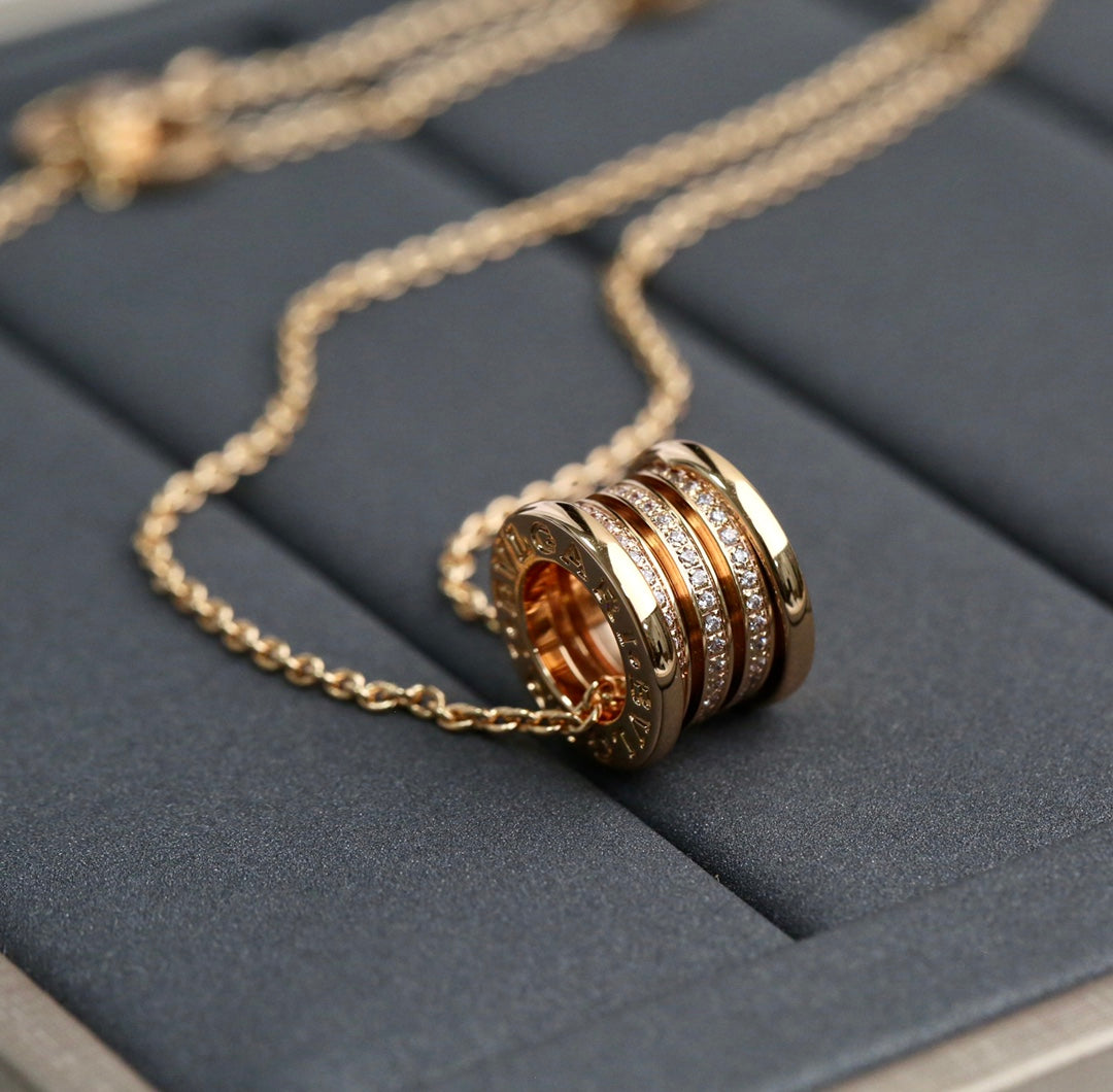 [Echo ]ZERO 1 PINK GOLD DIAMOND NECKLACE