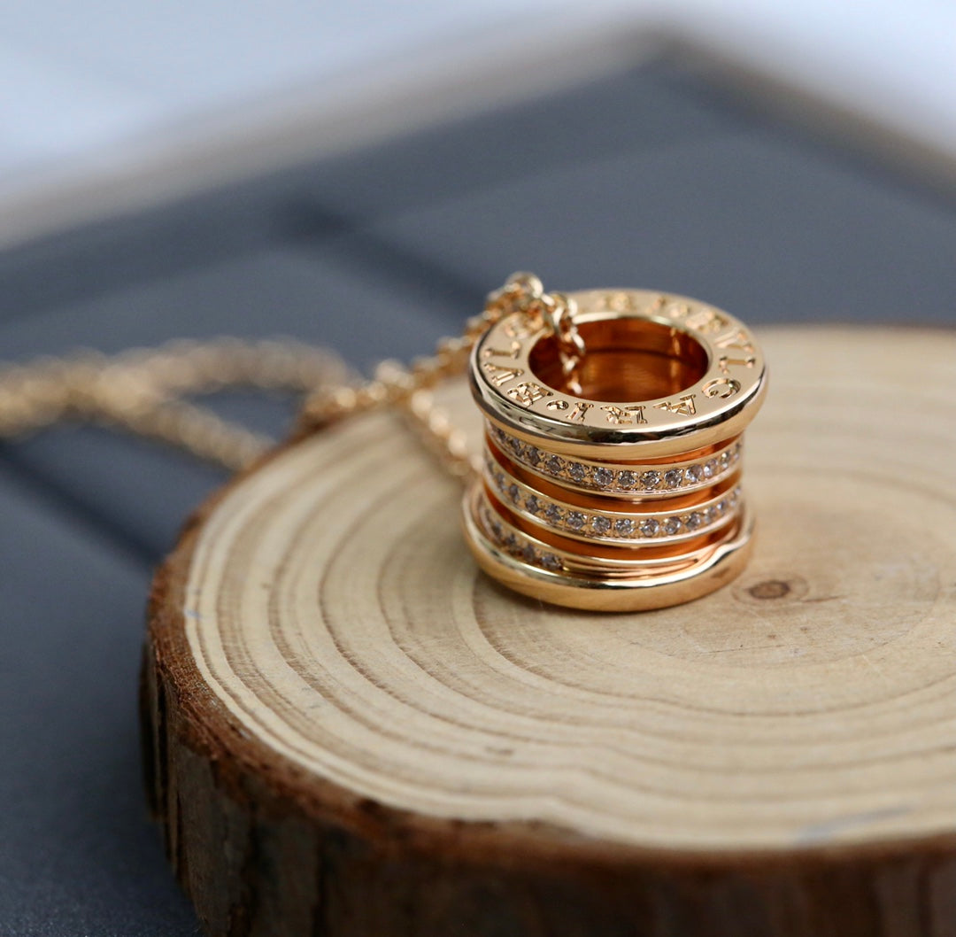 [Echo ]ZERO 1 PINK GOLD DIAMOND NECKLACE