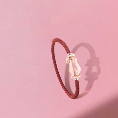 [Echo ]FORCE 10 HALF DIAMOND PINK GOLD RED CORDERI LARGE AND MEDIUM MODEL