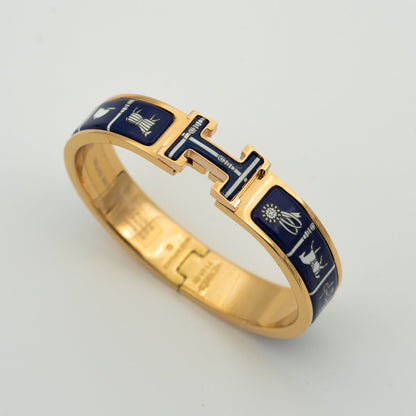 [Echo ]H BRACELET BLUE CERAMIC