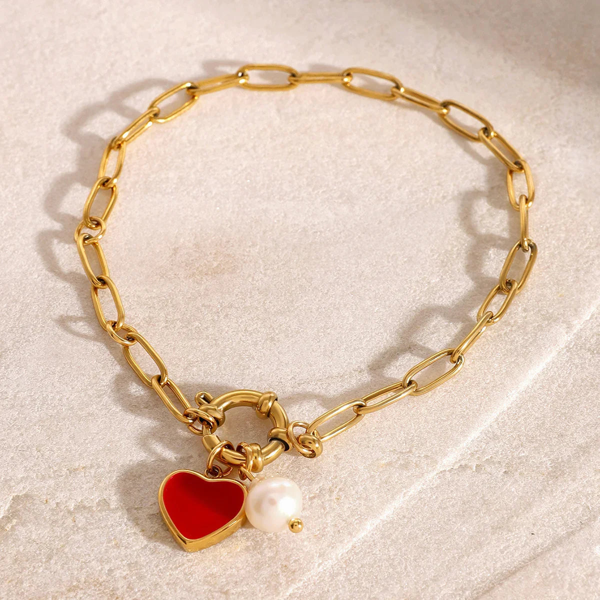 [Echo Fine]Tanya Heart Pearl Bracelet