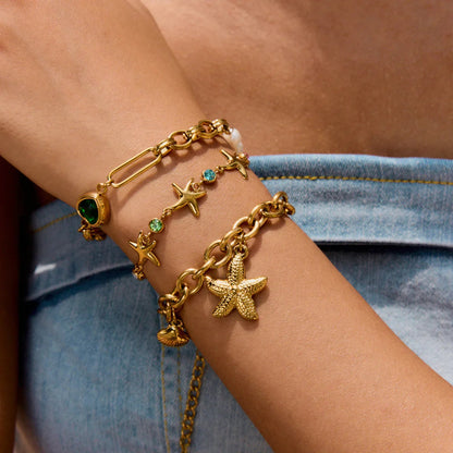 [Echo Fine]Melanie Emerald Pearl Bracelet