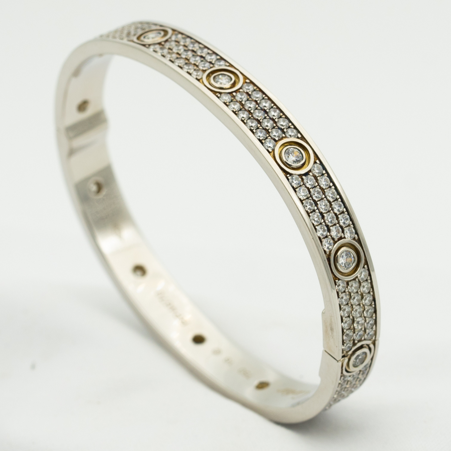 [Echo ]LOVE BRACELET 6.1MM DIAMOND-PAVED 10 BIG DIAMONDS