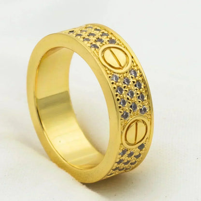 [Echo ]LOVE RING 5.5MM DIAMONDS PAVED