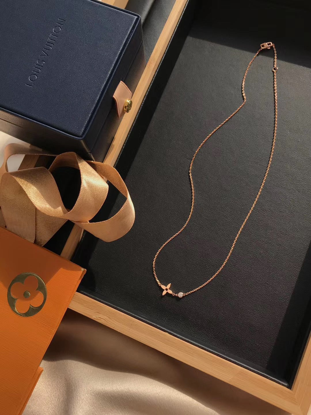 [Echo ]BLOSSOM PENDANT PINK GOLD AND DIAMOND