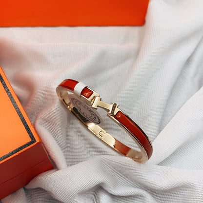 [Echo ]CLASSIC HM CLIC RED 8MM ENAMEL BRACELET