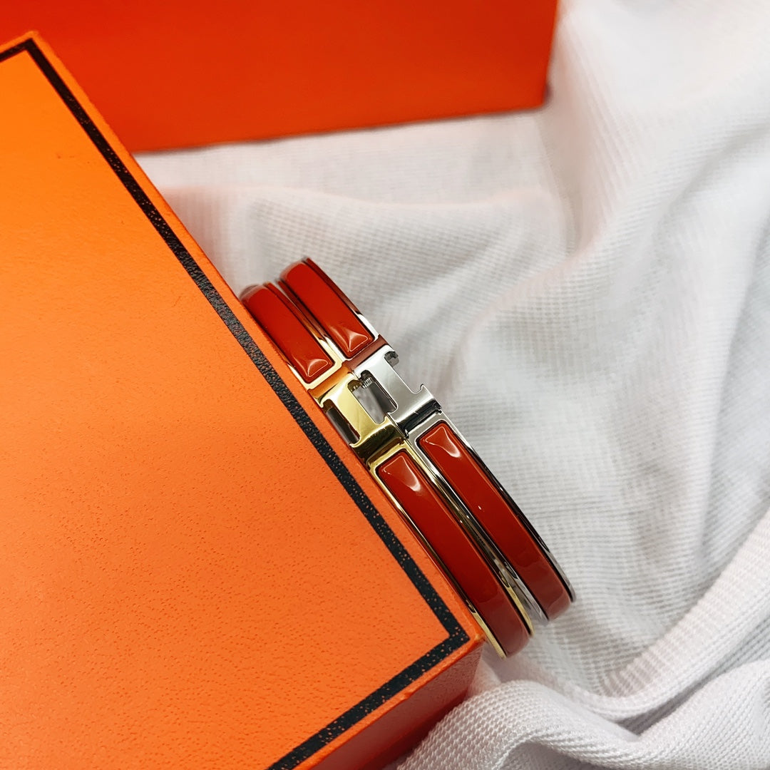 [Echo ]CLASSIC HM CLIC RED 8MM ENAMEL BRACELET