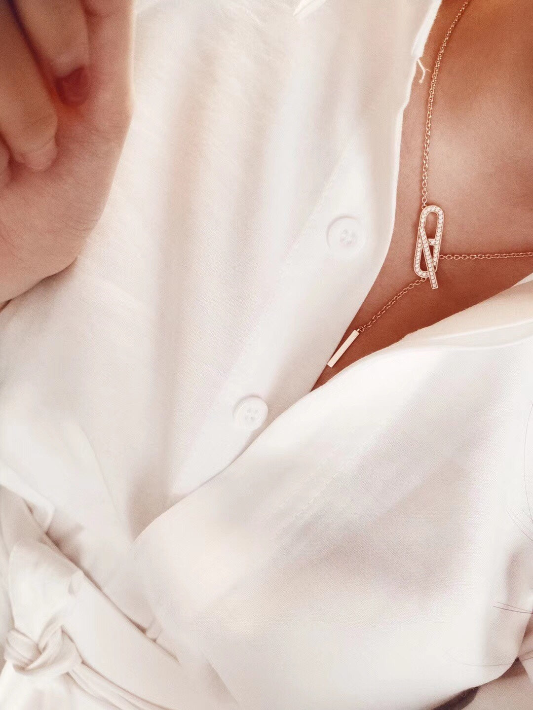 [Echo ]HM FIRE PIG NOSE NECKLACE TRENDY STREET