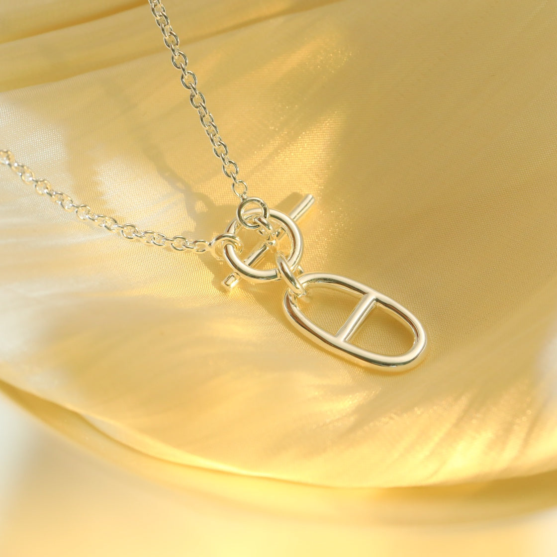 [Echo ]HM CHAINE D'ANCRE PENDANT NECKLACE STERLING SILVER