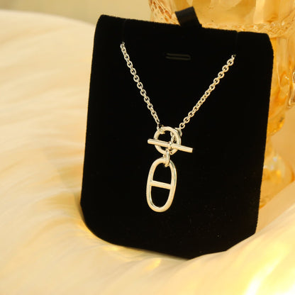 [Echo ]HM CHAINE D'ANCRE PENDANT NECKLACE STERLING SILVER