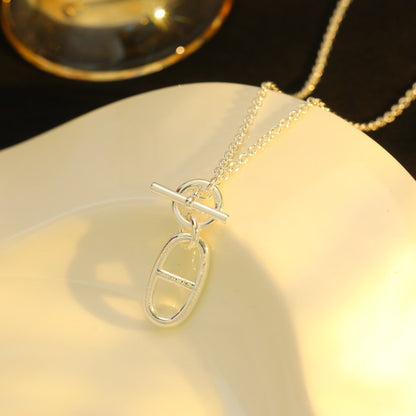 [Echo ]HM CHAINE D'ANCRE PENDANT NECKLACE STERLING SILVER