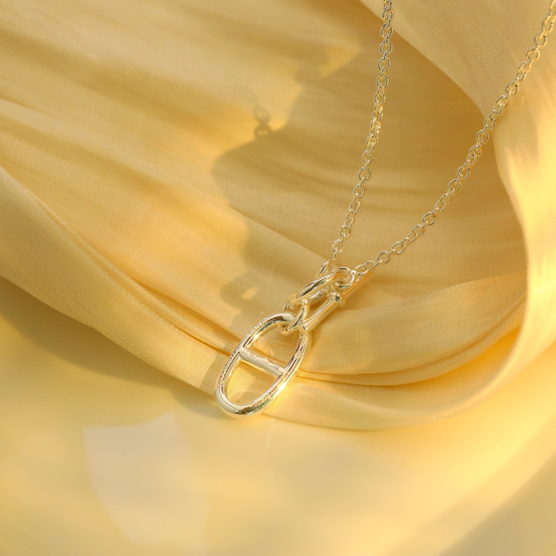 [Echo ]HM CHAINE D'ANCRE PENDANT NECKLACE STERLING SILVER