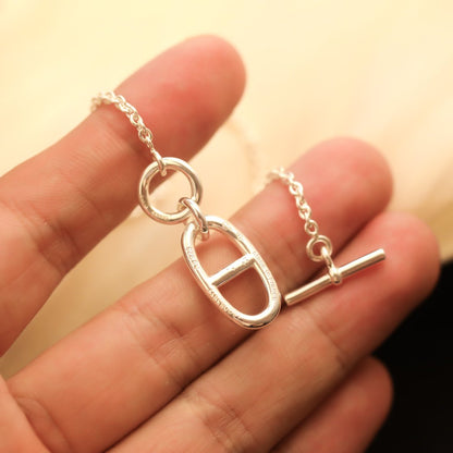 [Echo ]HM CHAINE D'ANCRE PENDANT NECKLACE STERLING SILVER