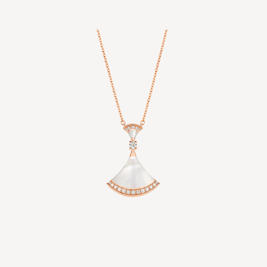 [Echo ]DREAM NECKLACE MOP PINK GOLD DIAMOND